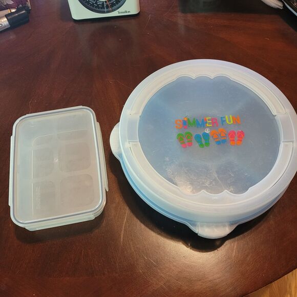 Food Storage 1 Snapware & Summer Server W/carrier Lid - Picture 1 of 10